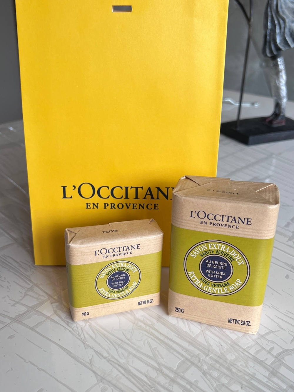 New! 2pc L'Occitane Shea Verbena Extra-Gentle Soap Bars